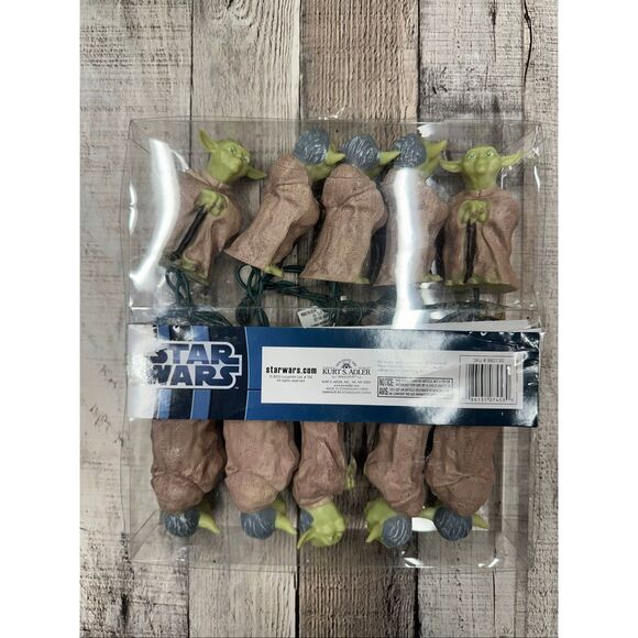 Star Wars Yoda Holiday Light Set Christmas Decor Retro Collectible Nerd Gift - Picture 2 of 2